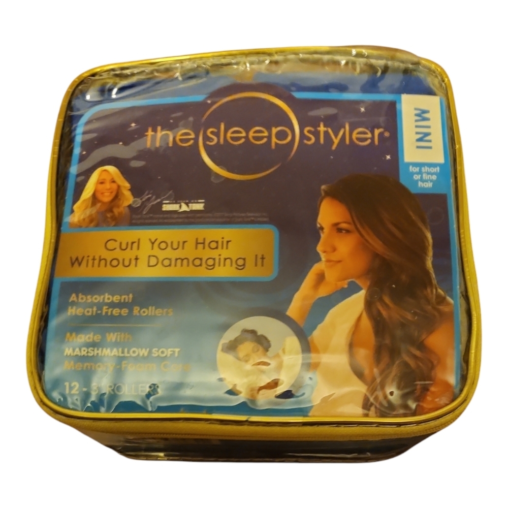 Blue Heat Free  Hair Curler/Rollers New In Box